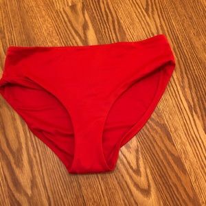 VS high waisted “salsa red”  swim bottoms